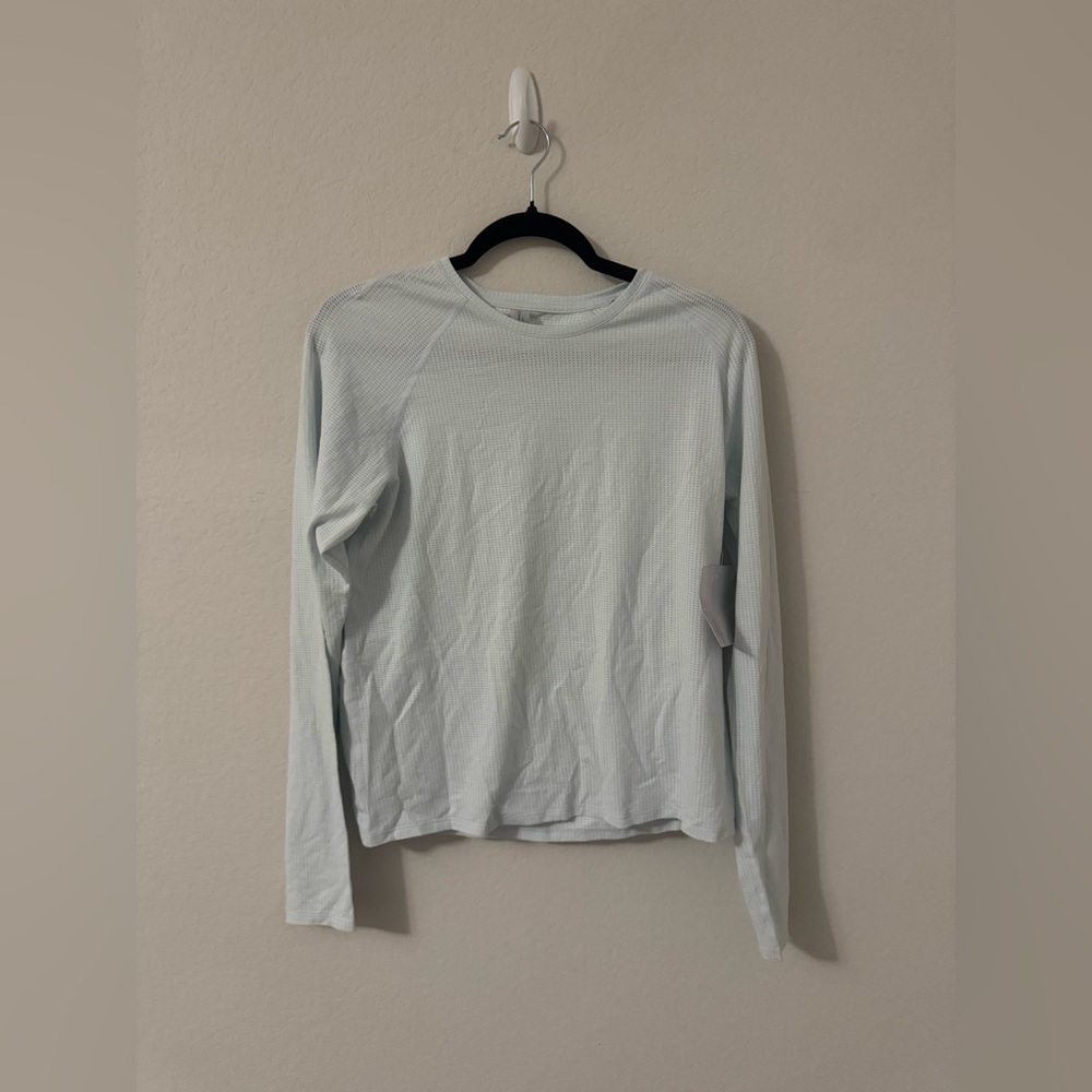 Outdoor Voices Women’s Thinkfast Mesh Longsleeve in Glacier in Large